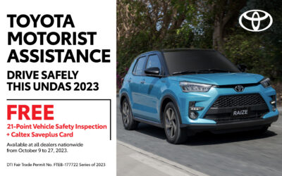 Toyota Zamboanga’s PRE-UNDAS FREE Safety Inspection Promo
