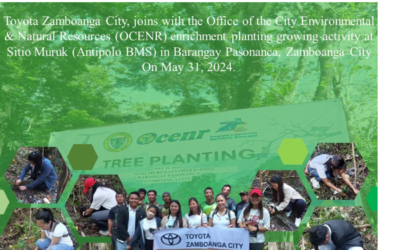 Toyota Zamboanga Joins Enrichment Planting Activity with OCENR