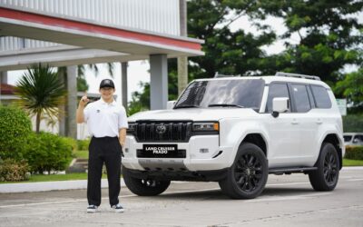 Olympic Champion Carlos Yulo Receives New Prado from Toyota